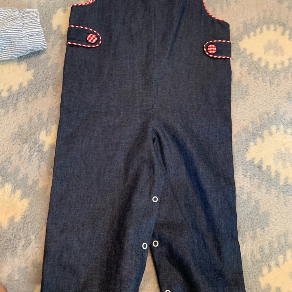 Denim and red 18M jumper